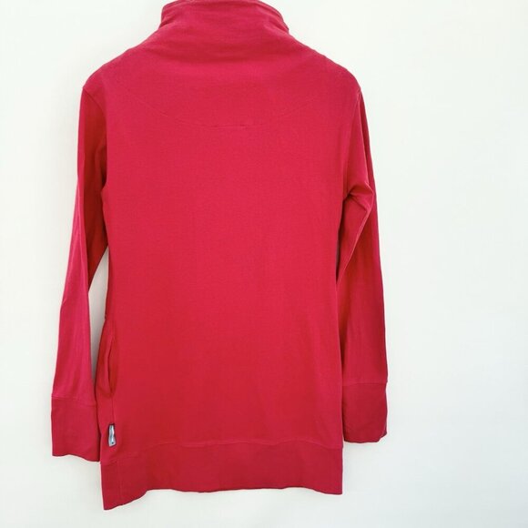 Message Factory Women Red Tunic Long Sleeves Size Medium - Picture 2 of 15